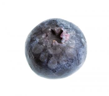 ripe blueberry isolated on white background