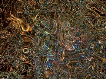 Futuristic chaos abstract background.Digitally generated image.         