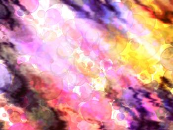 Multicolored fairy bokeh abstract background.