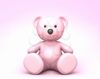 Cute pink teddy bear