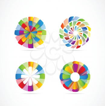 Vector company logo icon element template abstract set