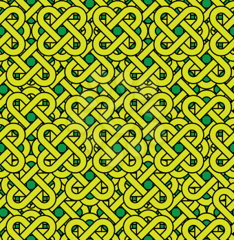 Celtic seamless pattern. Abstract vintage geometric background.