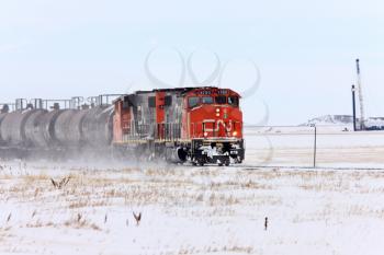 Train in Winter Canada