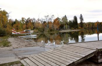 Float plane at Matheson Lake in Meadow Lake Park