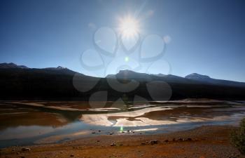 Medicine Lake in Jasper National Park