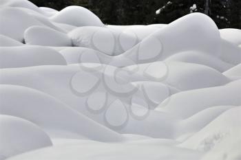 Mountain Snow Moguls Winter Alberta Canada cold