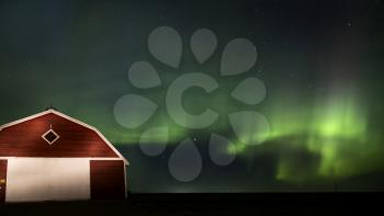 Northern Lights Aurora Borealis Saskatchewan Red Barn
