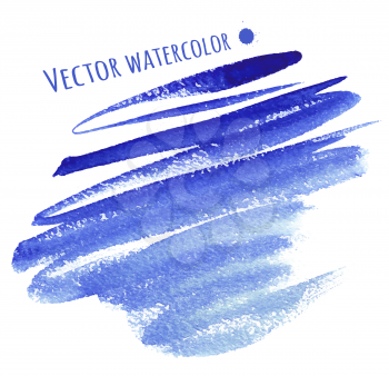 Hand drawn vector watercolor strokes.