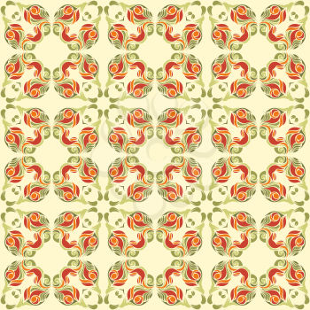 Abstract green and red pattern. 