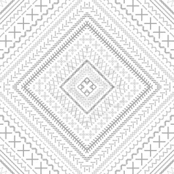 Vector high detailed white stitches. Embroidery boundless texture. Can be used for web page backgrounds, wallpapers, wrapping papers and invitations.