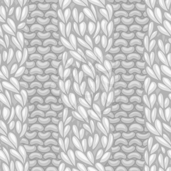 Vector four-stitch cables, twisting to the left. C4F. Vector knitting texture. Vector high detailed stitches. Can be used for web page backgrounds.