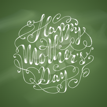 Hand-written lettering. Vector hand-drawn typographical background. 
