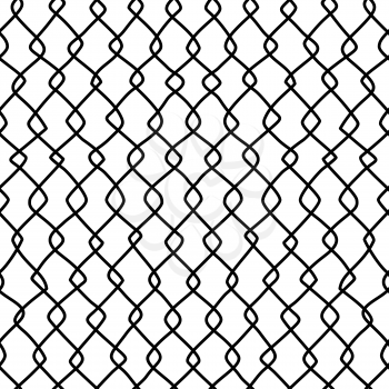 Twisted freehand lines seamless pattern. Irregular monochrome texture. Pen freehand zigzag line art. Wrapping paper, wallpaper, surface design. Digital paper for textile print.
