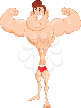 Cartoon bodybuilder