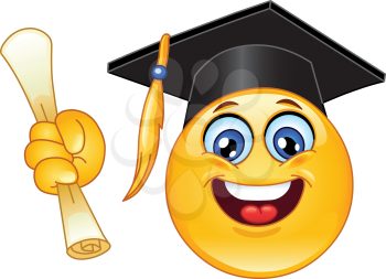 Graduation emoticon