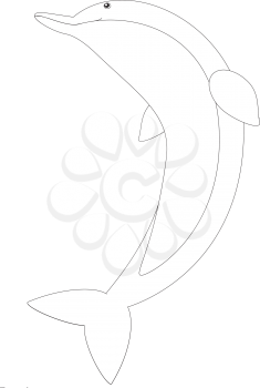 Royalty Free Clipart Image of a dolphin
