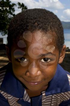 portraif of a little chilld male in the isle of madagascar nosy be 