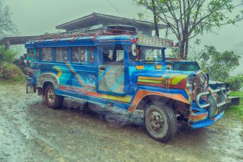 in asia philipphines the typical bus for tourist transportation   