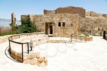 in jordan the old caste of ash shubak and his tower  in the sky