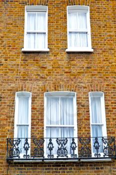 notting hill in london england old suburban and antique  brick