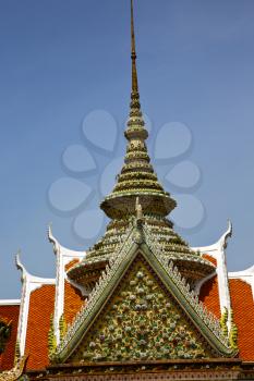  asia  bangkok in   temple  thailand abstract cross colors roof  wat    sky   and    colors religion mosaic   rain 
