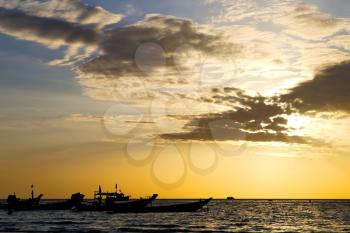 asia in the  kho tao  bay isle sunset sun   thailand  and south china  sea  