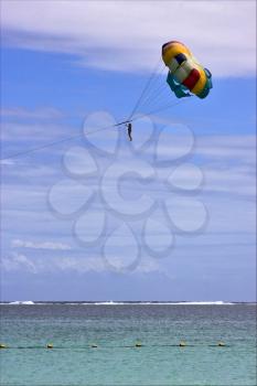  parachute mauritius belle mare water skiing in the indian ocean