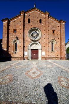 church castiglione olona   the old wall terrace church bell tower plant