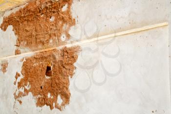 santo antonino lombardy italy  varese abstract   wall of a curch broke brike pattern  
