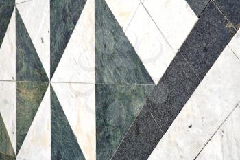 busto arsizio  street lombardy italy  varese abstract   pavement of a curch and marble