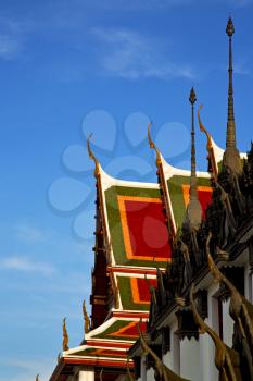  asia  bangkok in   temple  thailand abstract   cross colors roof    wat        and    colors religion mosaic  sunny
