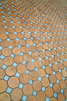 asia thailand kho samui  abstract cross texture floor ceramic  tiles in the temple 
