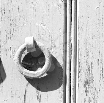 door   in italy old ancian wood and traditional               texture nail