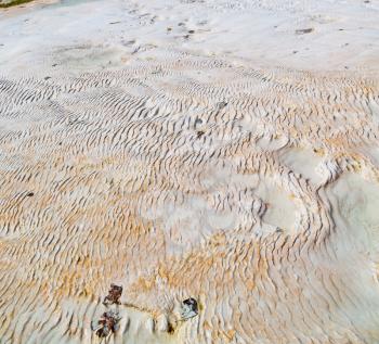     abstract in   pamukkale turkey asia the old calcium bath and travertine water
