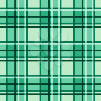 Seamless checkered vector modern trendy colorful pattern mainly in lush Emerald hues