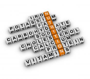 Nutrition Ingredient (3D crossword orange series)