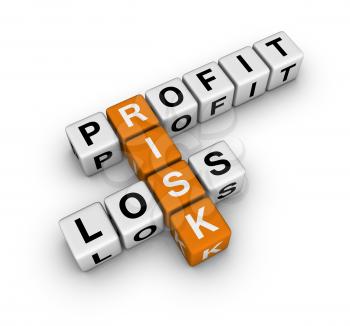 profit, loss and risk (blue-white cubes crossword series)