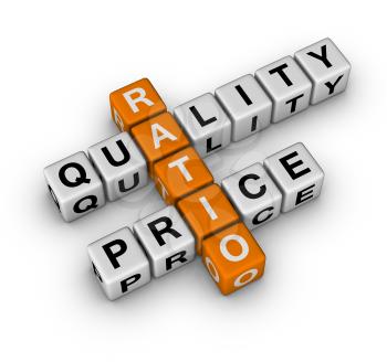 Quality and Price Ratio   (3D crossword orange series)