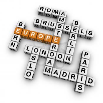 europe  (3D crossword orange series)