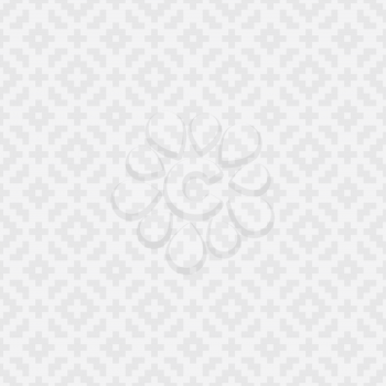 White Squares Pixel Art Pattern. Checked White Neutral Seamless Pattern for Modern Design in Flat Style. Tileable Geometric Vector Background.