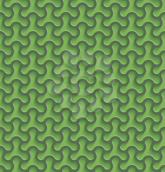 Perforated paper with cutout effect in Greenery and Kale Colors. 3d seamless background. Vector EPS10.