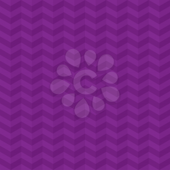 Purple Chevron Pattern. Neutral Seamless Herringbone Wallpaper Pattern for Modern Design in Flat Style. Tileable Geometric Tech Vector Background.