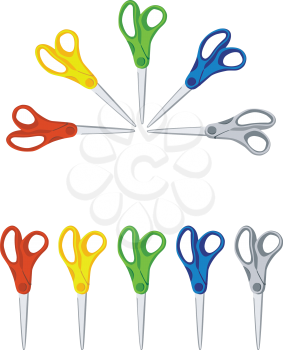 scissors  set in color 01
