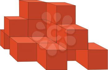 3d cubes in color 14