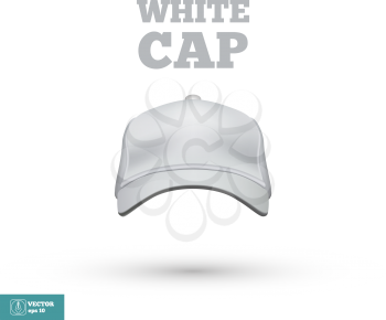 White Cap isolated on white. Vector illustration