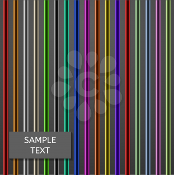 Abstract Colorful Vertical Rods Background. Vector illustration