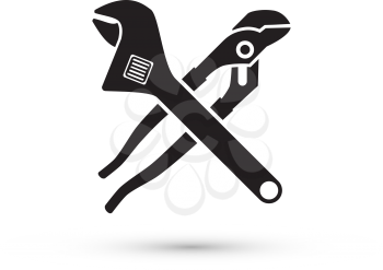 pliers isolated. Vector illustration