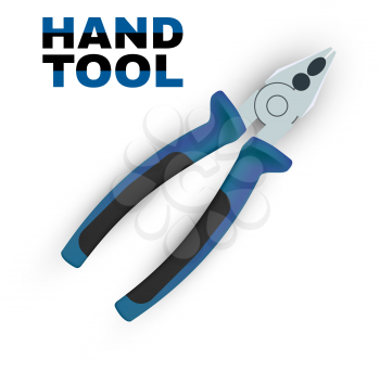 Pliers isolated on white background. Vector illustration
