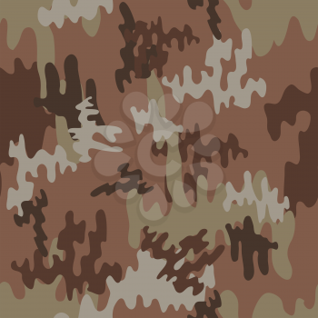 sand camouflage pattern seamless background Vector Illustration