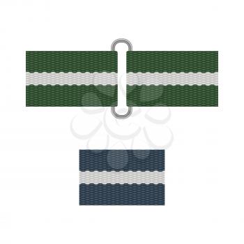 army belt isolated on white background vector illustration